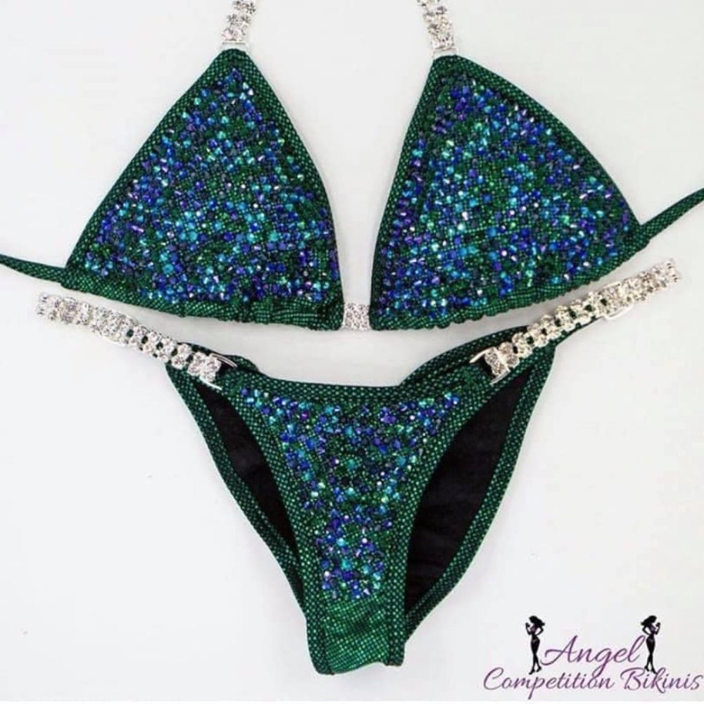 Angel Competition Bikini - Emerald Green